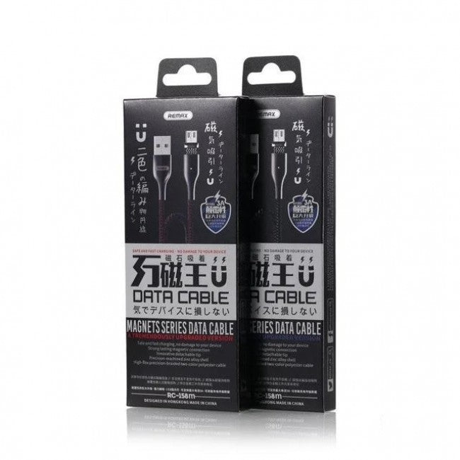 Кабель Remax RC-158 Magnets Series Type-C (3A) 1m Black