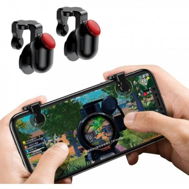 Тригери для смартфона (PUBG Mobile) Baseus Red-Dot Чорний (ACHDCJ-02)