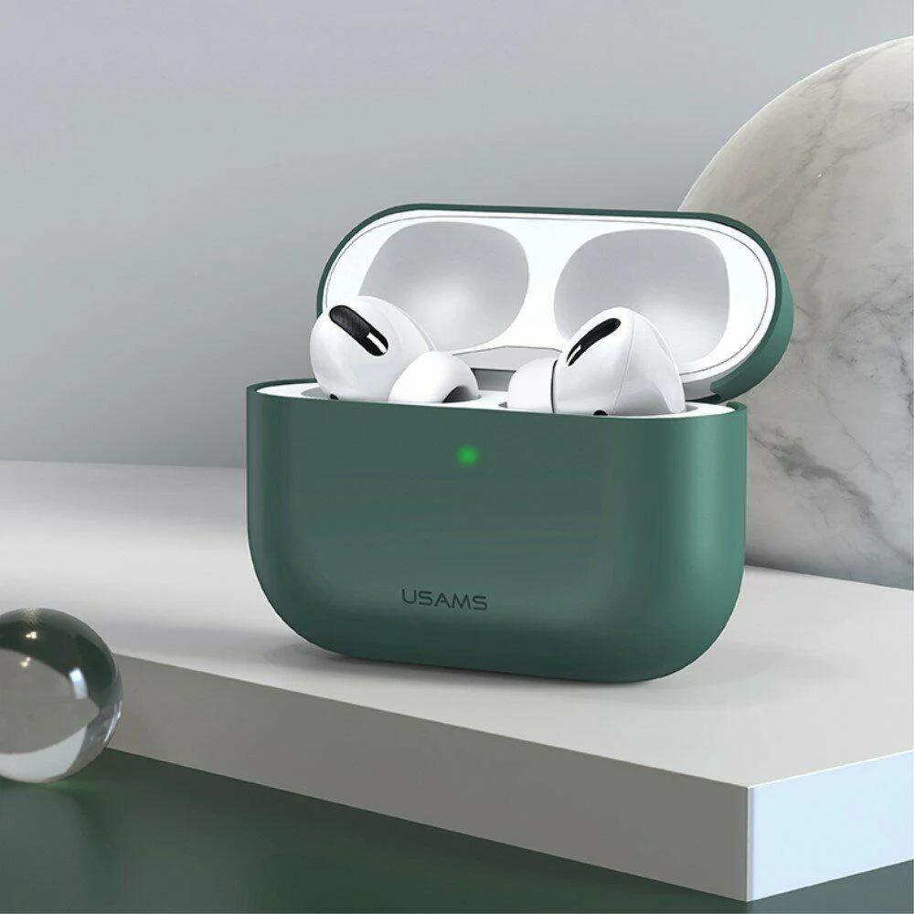 Чохол для Apple Airpods Pro Usams US-BH569 Ultra-thin Silicone Protective Cover Black