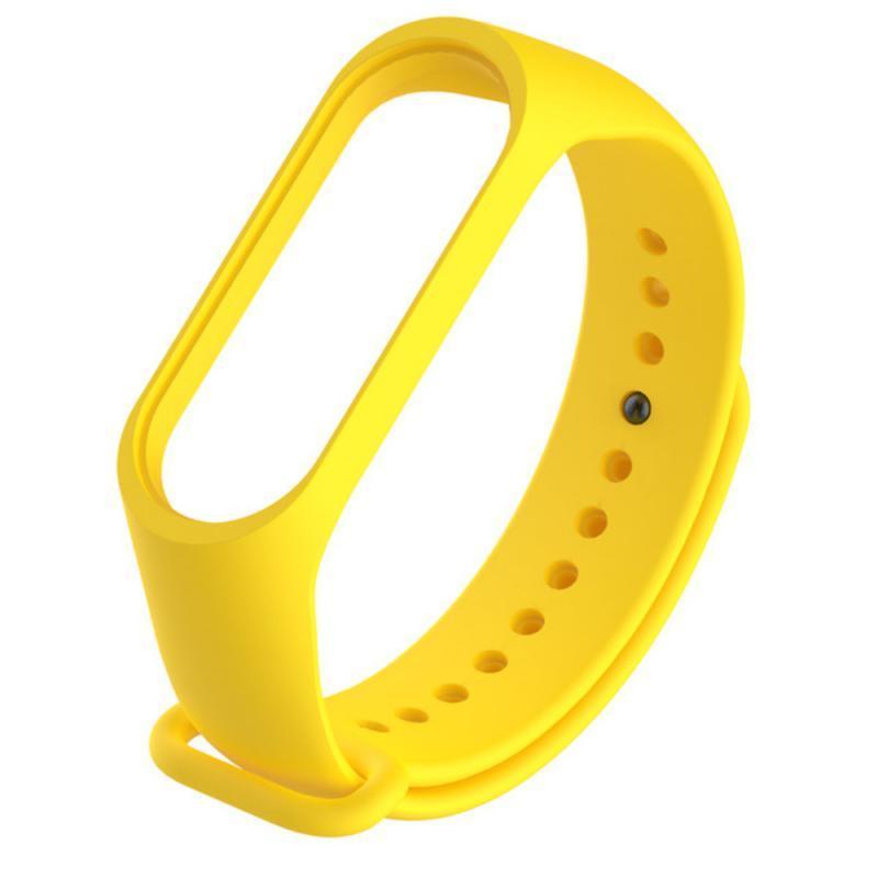 Силіконовий ремінець для фітнес-браслета Xiaomi Mi Band 5 Yellow