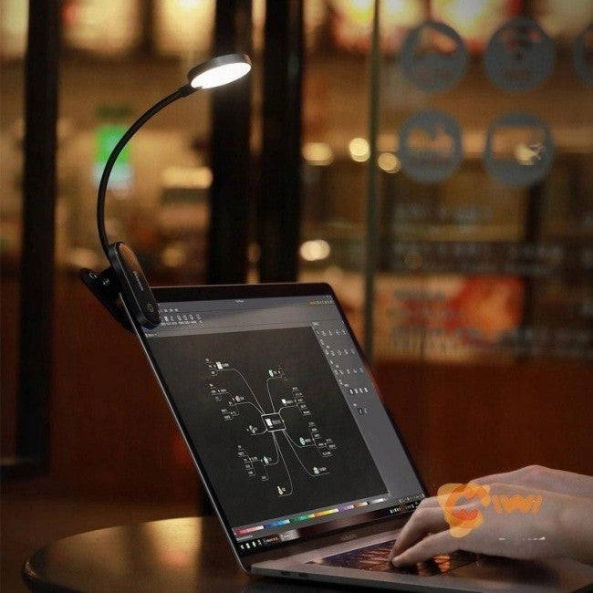 Настільна лампа з прищіпкою Baseus Comfort Reading Mini Clip Lamp Dark Gray