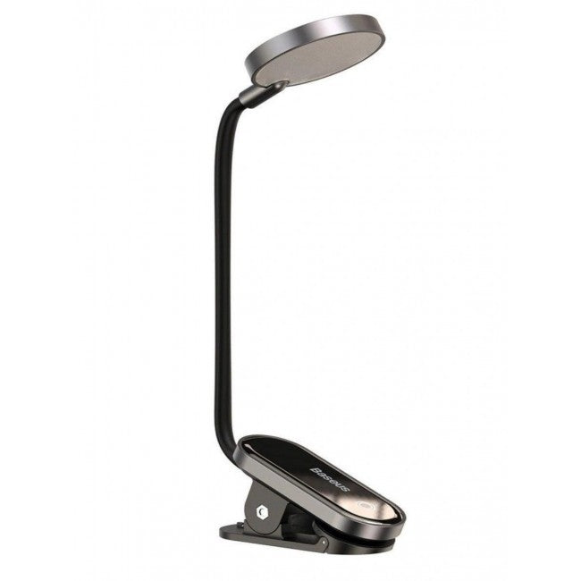 Настільна лампа з прищіпкою Baseus Comfort Reading Mini Clip Lamp Dark Gray
