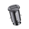 Автомобільний зарядний пристрій Baseus Grain Pro Car Charger зі швидкою зарядкою QC 3.0 (2 USB, 4.8A) Black