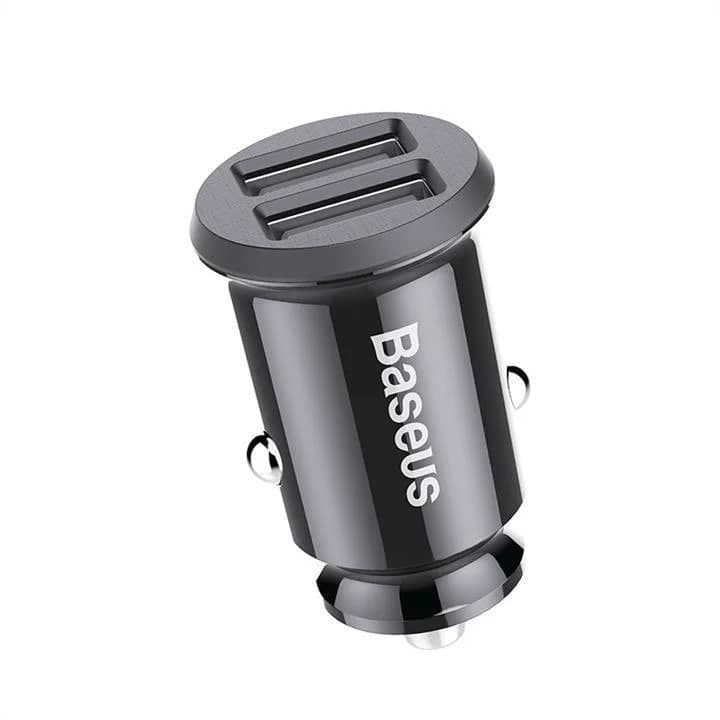 Автомобільний зарядний пристрій Baseus Grain Pro Car Charger зі швидкою зарядкою QC 3.0 (2 USB, 4.8A) Black