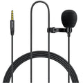 Петличний мікрофон для запису Awei MK1 AUX (3.5mm) 3m Black