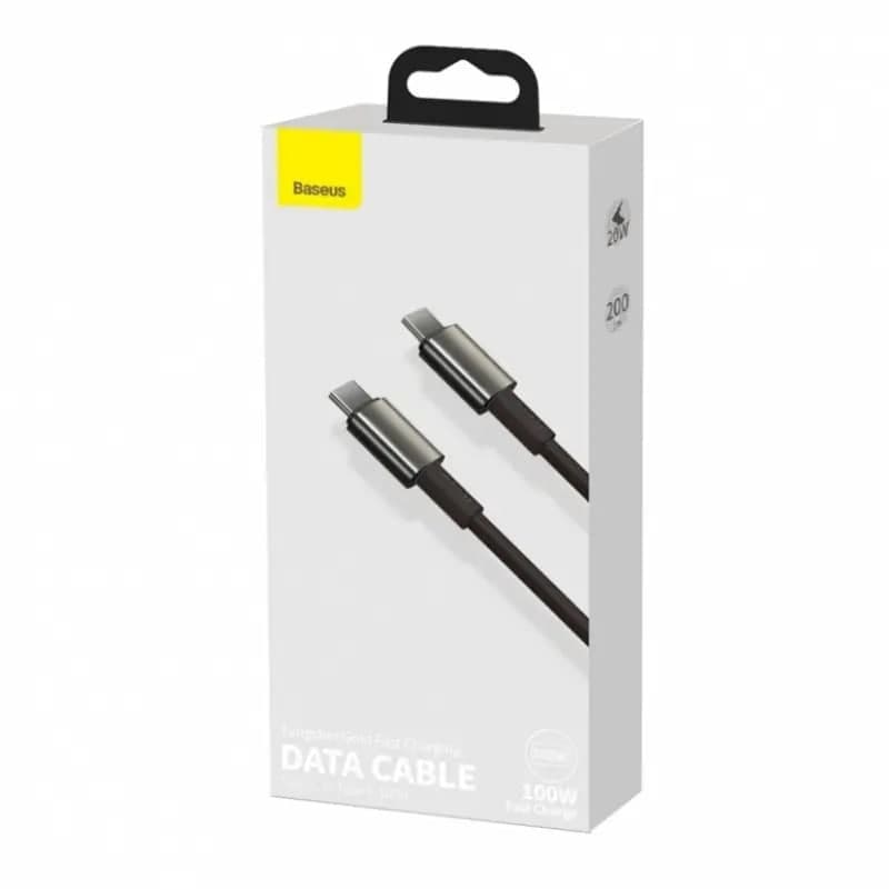 Кабель Baseus Tungsten Gold Fast Charging Data Cable Type-C to Type-C PD 100W 2m