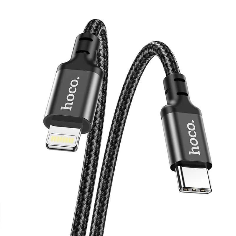 Кабель Hoco X14 Type-C to Lightning Double Speed (20W, PD) 2m Чорний