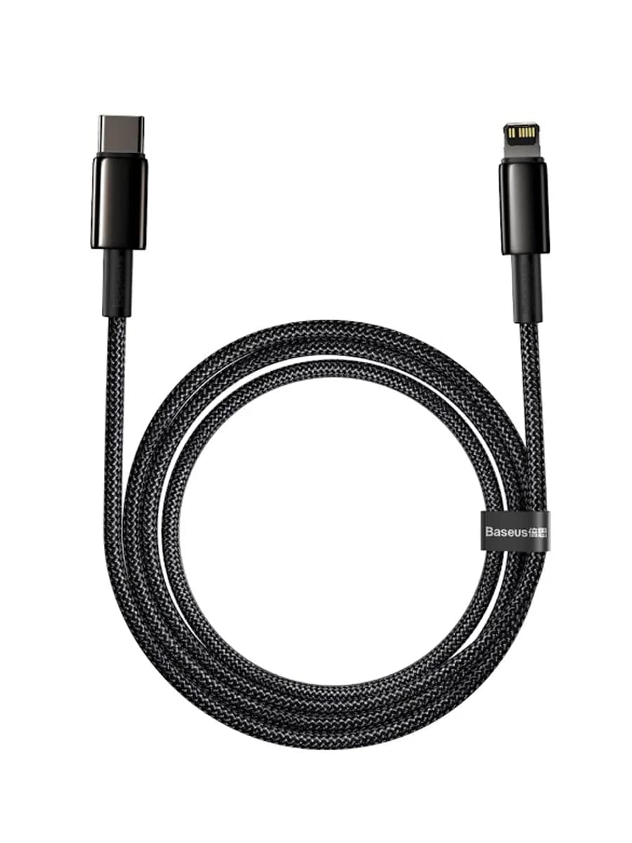 Кабель Baseus Tungsten Gold Fast Charging Data Cable Type-C to iP PD 20W 2m