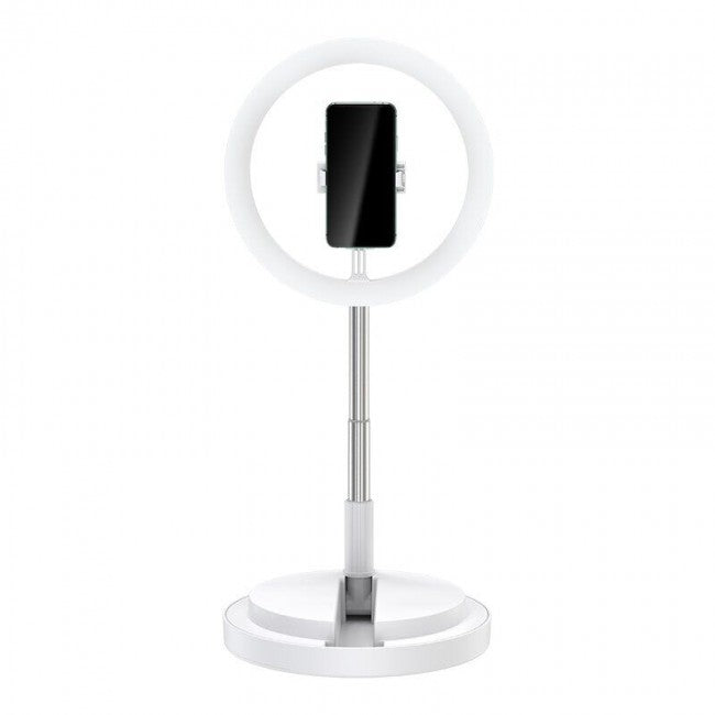 Кільцева LED-лампа для селфі Usams US-ZB120 Stretchable Selfie Ring Light Білий