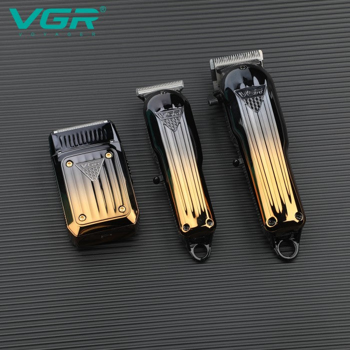 Машинка VGR V-644 3в1 акумуляторна стрижка триммер