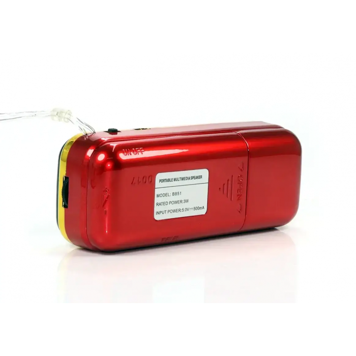 Радиоприёмник с FM MicroSD BKK B851 радио на аккумуляторе 18650 радио