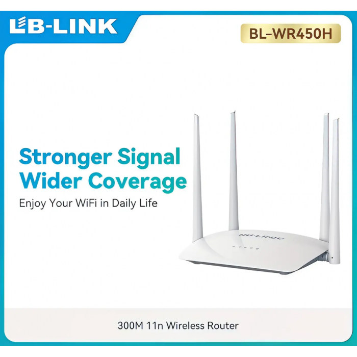 Роутер LB-Link BL-WR450H 300Mbps 4 антени WiFi