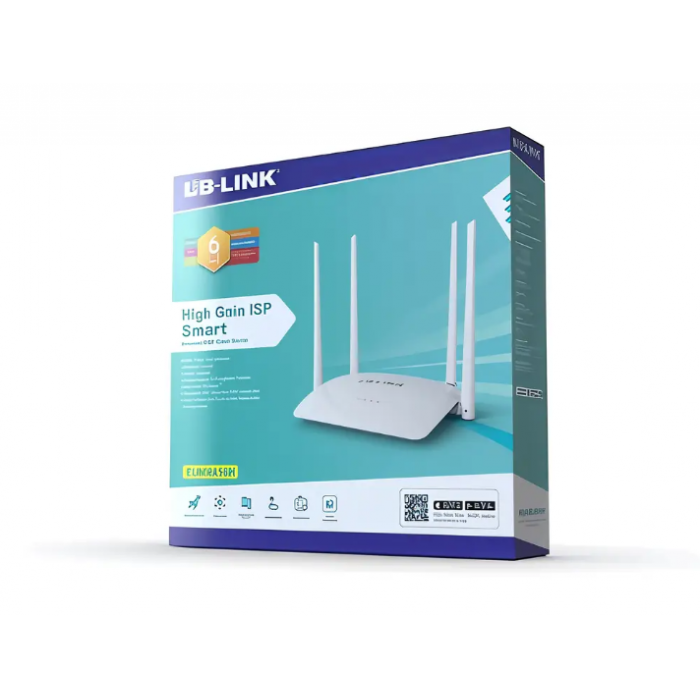 Роутер LB-Link BL-WR450H 300Mbps 4 антени WiFi