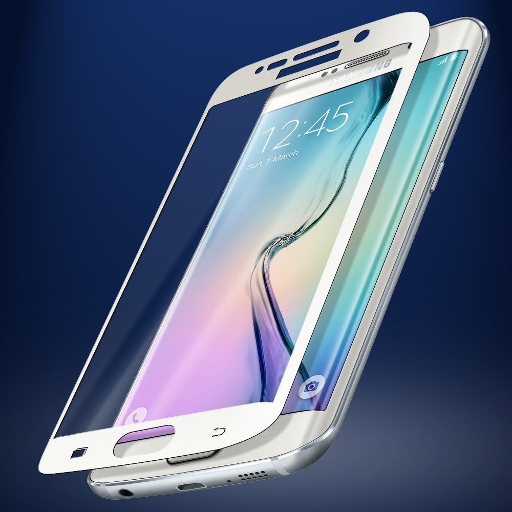 Без бренда Захисне скло 0.3 mm з вигнутими краями для Samsung Galaxy S6 edge Black