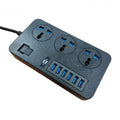 Сетьовий фільтр CP02 на 3 розетки + 6 USB 3.1A, 2м