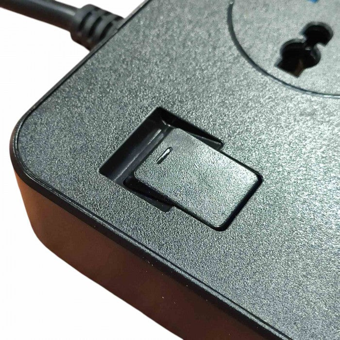 Сетьовий фільтр CP02 на 3 розетки + 6 USB 3.1A, 2м