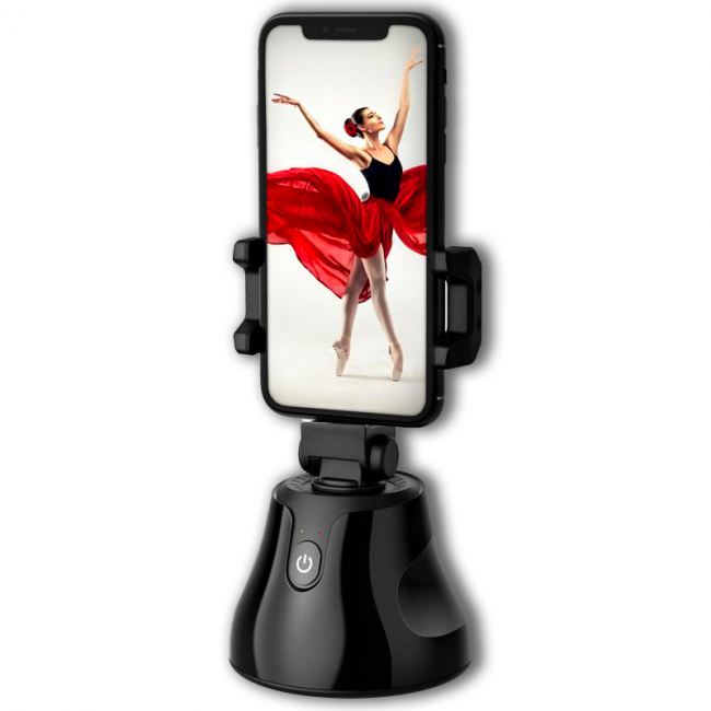 Смарт-штатив для телефона с датчиком движения Baseus 360 AI Following Shot Tripod Head Black