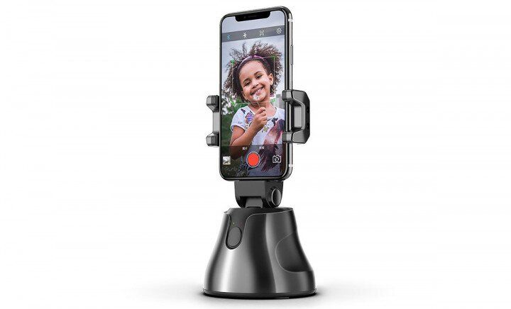 Смарт-штатив для телефона с датчиком движения Baseus 360 AI Following Shot Tripod Head Black