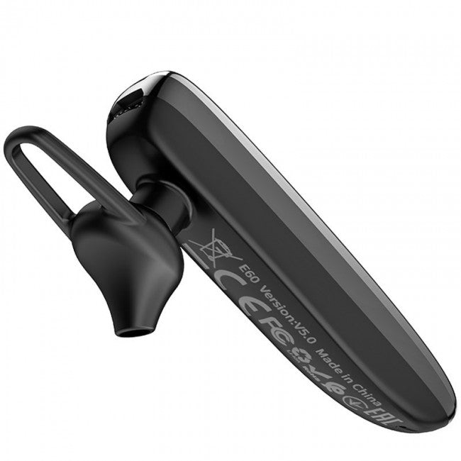 Bluetooth гарнитура наушник Hoco E60 Brightness business BT5.0 headset 10 часов Black