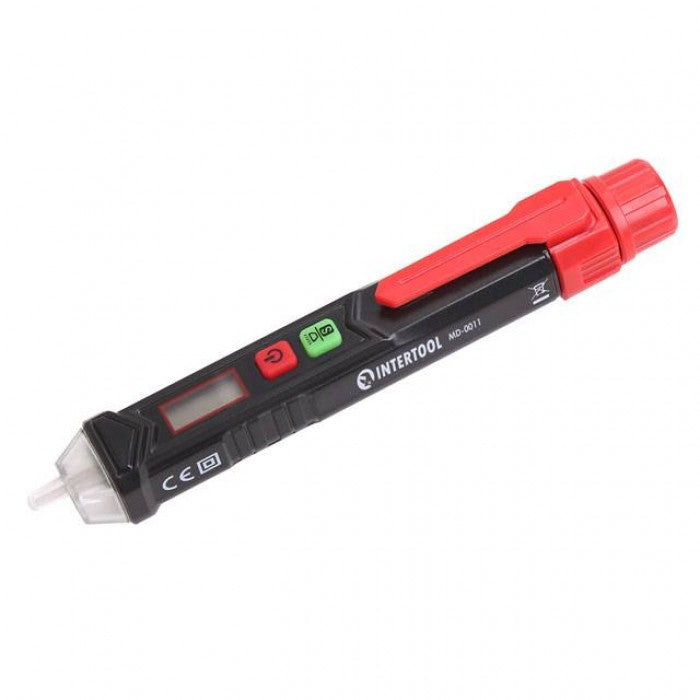 INTERTOOL MD-0011 бесконтактный тестер напряжения LCD