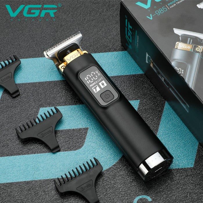 Триммер VGR V-985 професійний 4 насадки LED Turbo режим