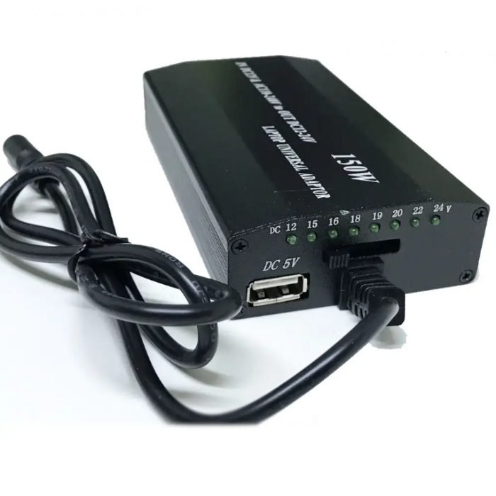 Універсальний адаптер для ноутука 8в1 150W 12-220V