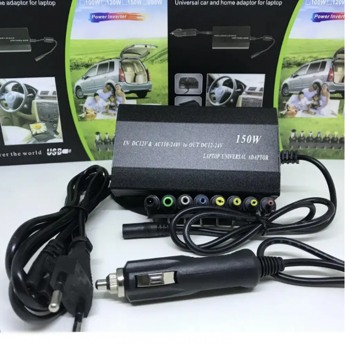 Універсальний адаптер для ноутука 8в1 150W 12-220V