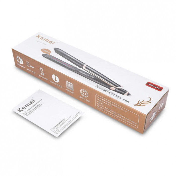 Kemei KM-2219 — керамічний випрямляч для волосся