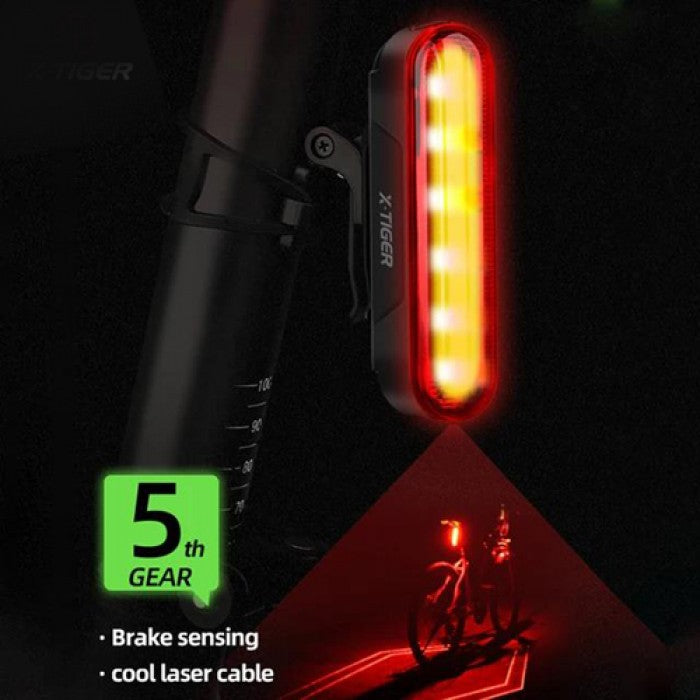 Велофонарь LEADBIKE LD80 з лазерною розміткою 6LED