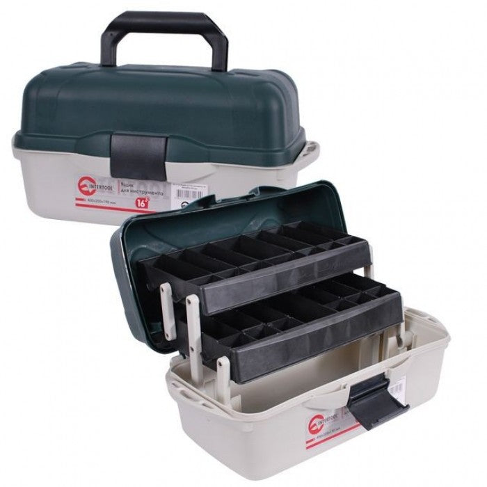 Ящик інструментальний INTERTOOL 16" двопозиційний замок