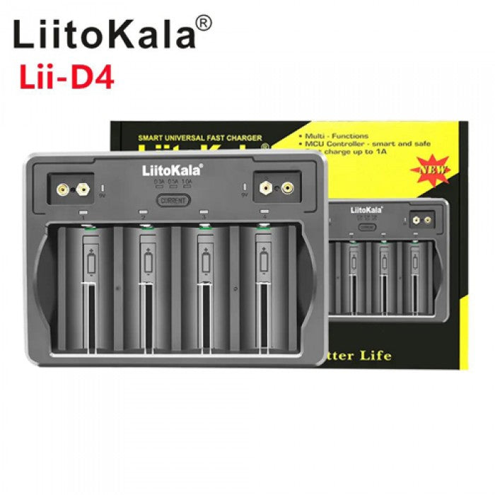 Зарядний пристрій LiitoKala Lii-D4 для 6 типів акумуляторів