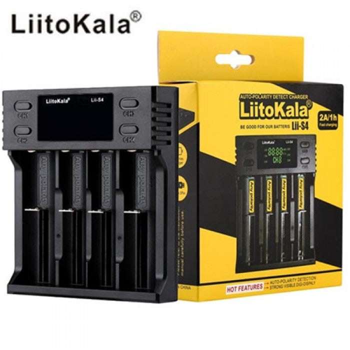 LiitoKala Lii-S4 зарядний з дисплеєм для 4 батарей