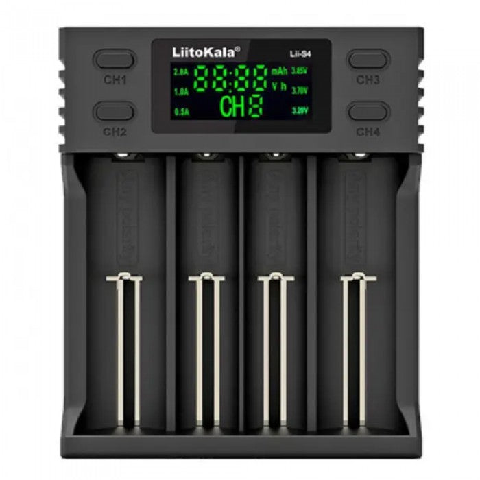 LiitoKala Lii-S4 зарядний з дисплеєм для 4 батарей