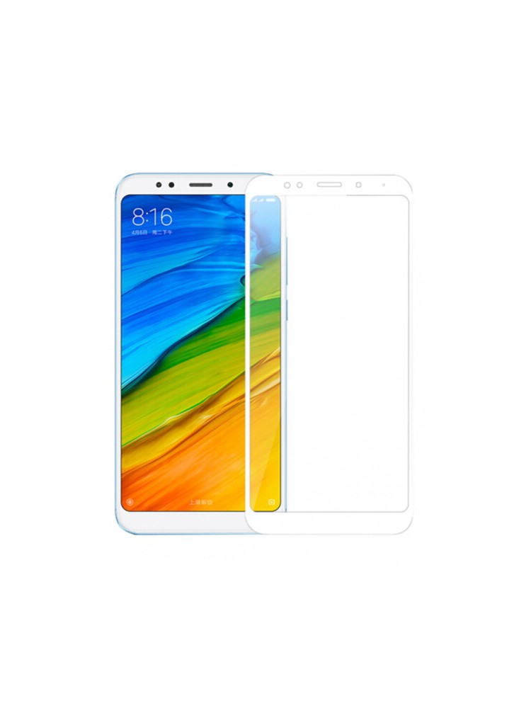 Без бренда Захисне скло Full Cover для XIAOMI Redmi 5 Біле
